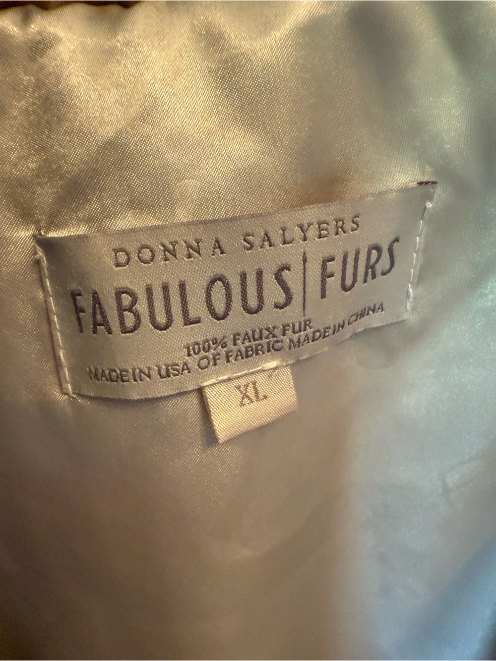 Donna Sawyers Fabulous Furs Women's Brown Leopard Faux Fur Vest size XL gorgeous - Picture 3 of 9